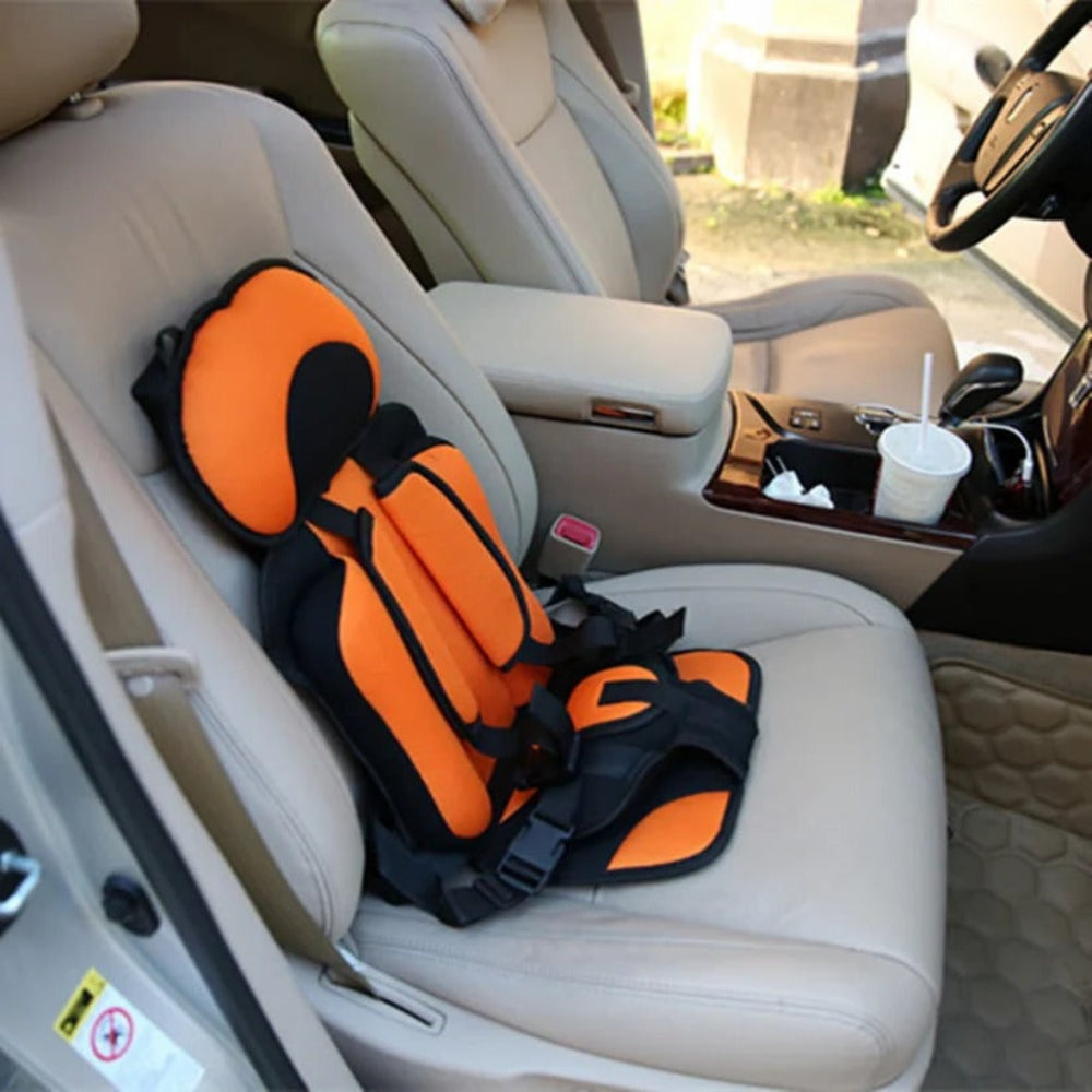 Seggiolino auto portatile con imbracatura di sicurezza e rialzo per bambini