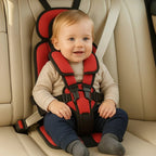 Seggiolino auto portatile con imbracatura di sicurezza e rialzo per bambini