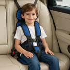Seggiolino auto portatile con imbracatura di sicurezza e rialzo per bambini
