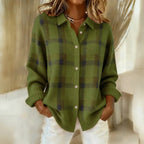 Cardigan casual da donna oversize a maniche lunghe con bottoni sul davanti
