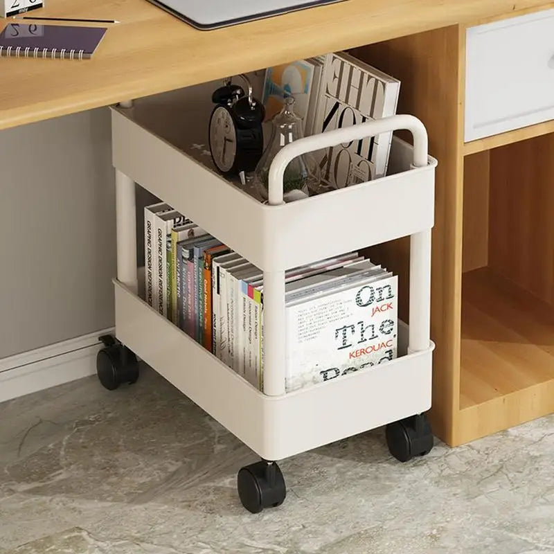 Carrello libreria mobile con ruote - Rollit