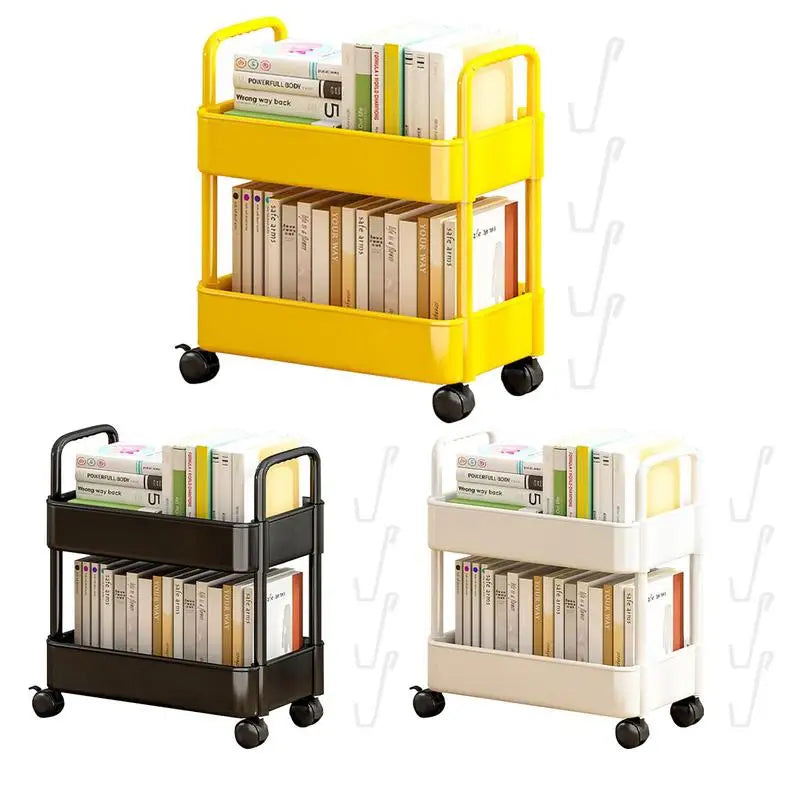 Carrello libreria mobile con ruote - Rollit
