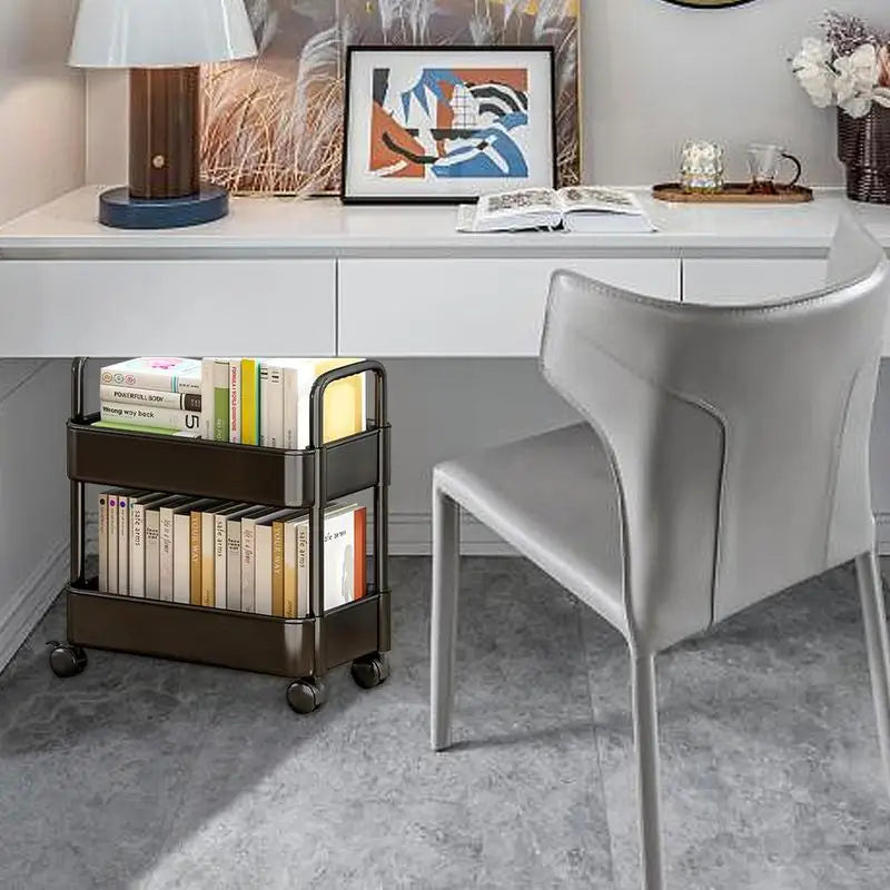 Carrello libreria mobile con ruote - Rollit