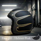 Casco moto vintage a profilo basso omologato DOT ed ECE