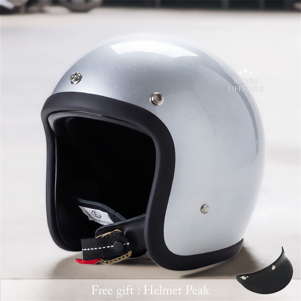 Casco moto vintage a profilo basso omologato DOT ed ECE