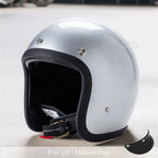 Casco moto vintage a profilo basso omologato DOT ed ECE