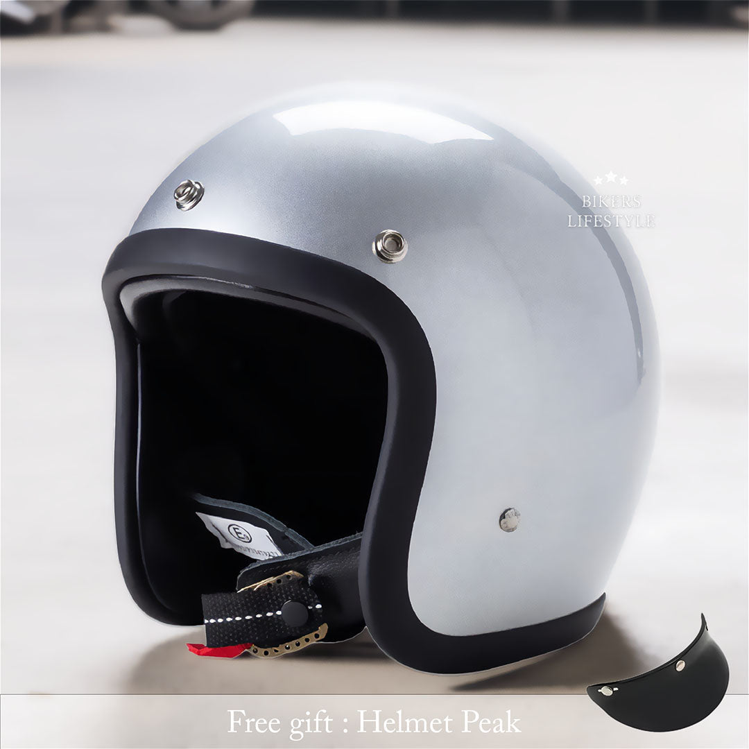 Casco moto vintage a profilo basso omologato DOT ed ECE