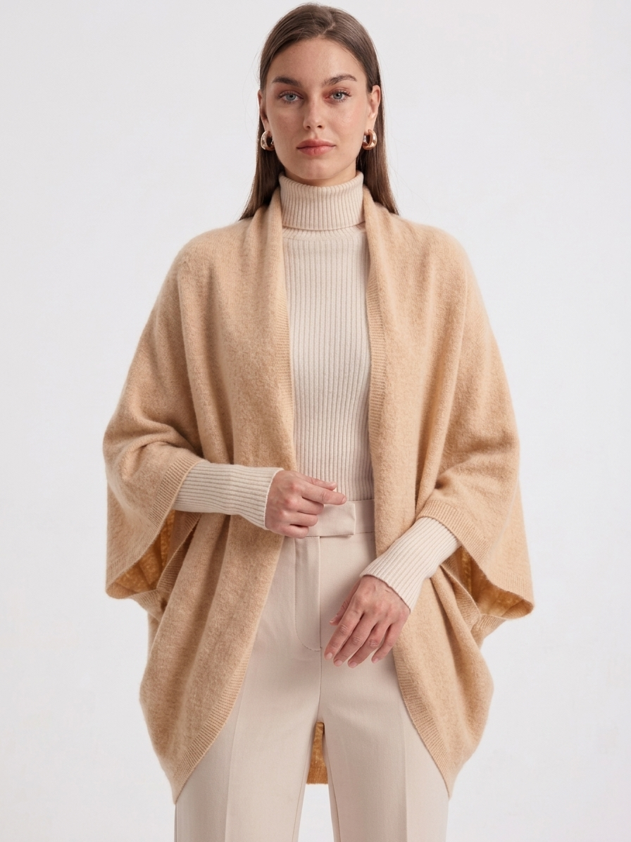 Cosy Wool Wrap - Gilet da donna
