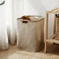 Cesto contenitore pieghevole in cotone-lino in stile giapponese