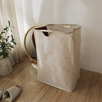 Cesto contenitore pieghevole in cotone-lino in stile giapponese