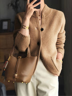 Dames Gebreide Sweater Met Opstaande Kraag | Comfortabel En Tijdloos