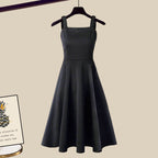 Set di abiti in maglia versatili chic da donna con design a strati