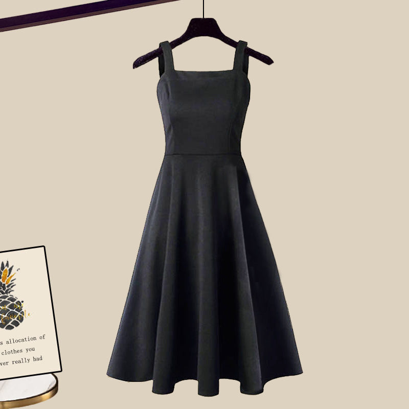 Set di abiti in maglia versatili chic da donna con design a strati