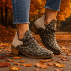 Stivali da donna con tacco largo intrecciato chic: comfort per tutto il giorno