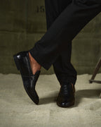 Mocassini eleganti classici da uomo in pelle slip-on per uno stile professionale