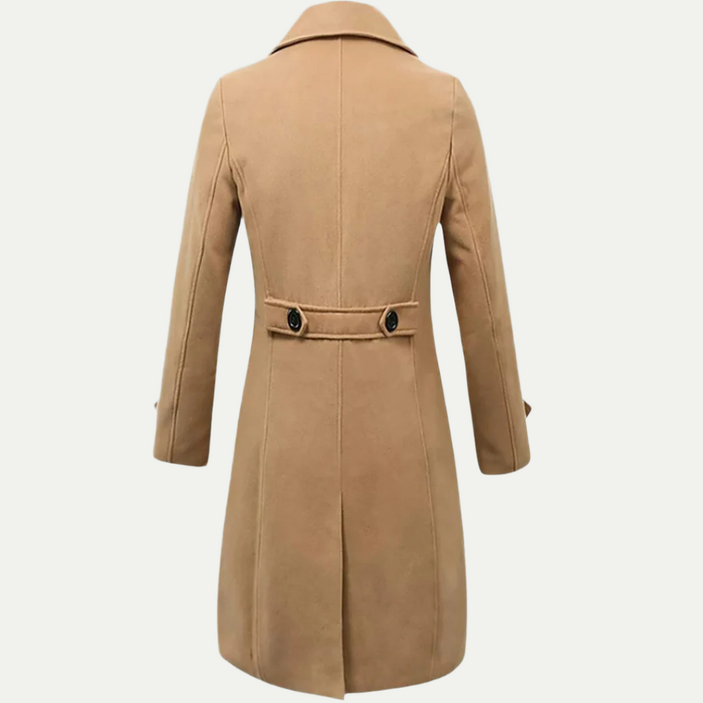 Trench classico doppiopetto lungo da uomo