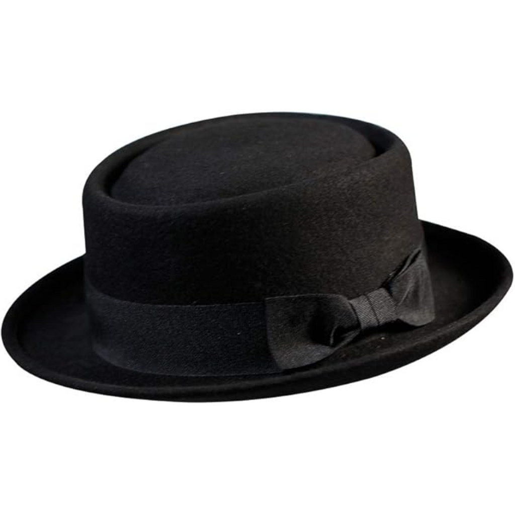 Cappello Fedora unisex in feltro di lana Pork Pie