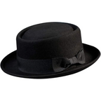 Cappello Fedora unisex in feltro di lana Pork Pie