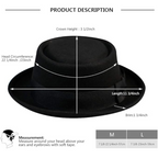 Cappello Fedora unisex in feltro di lana Pork Pie