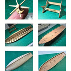Modello classico di barca a vela in legno | Puzzle 3D dettagliato per gli appassionati di barche