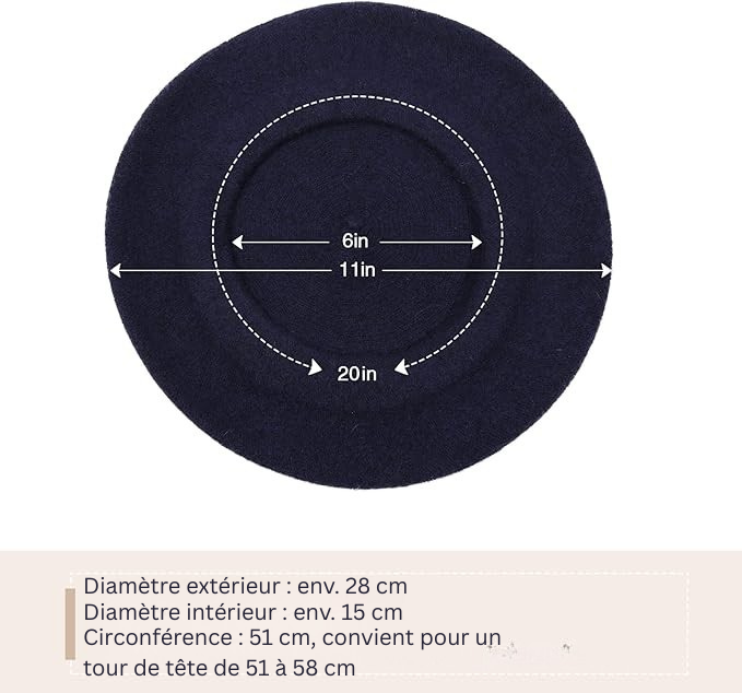 Classico basco francese in lana – Evelyne