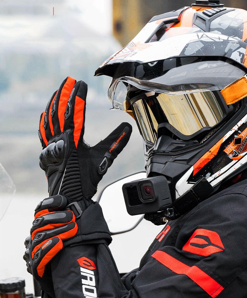 COLDARMOR – Guanti da moto invernali impermeabili con protezione isolante