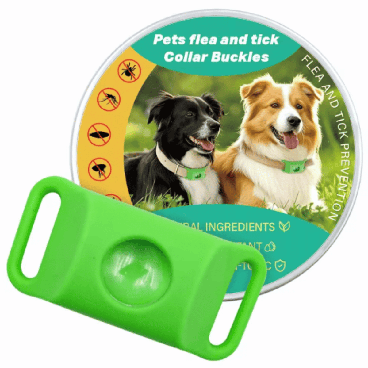 Collare antipulci e zecche impermeabile unisex per animali domestici