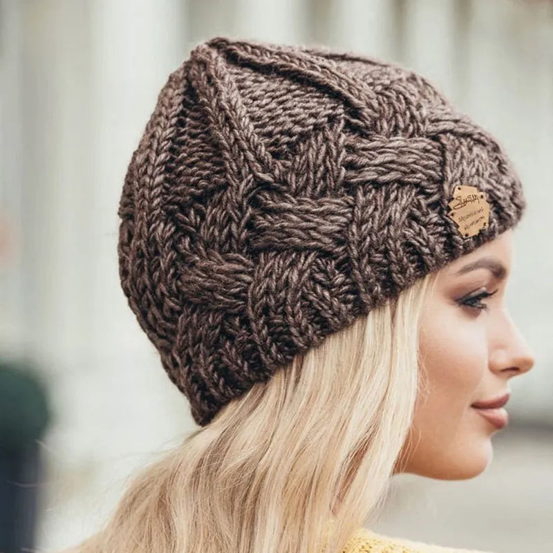 Cappello lavorato a maglia accogliente | Berretto invernale in morbido misto lana