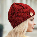 Cappello lavorato a maglia accogliente | Berretto invernale in morbido misto lana