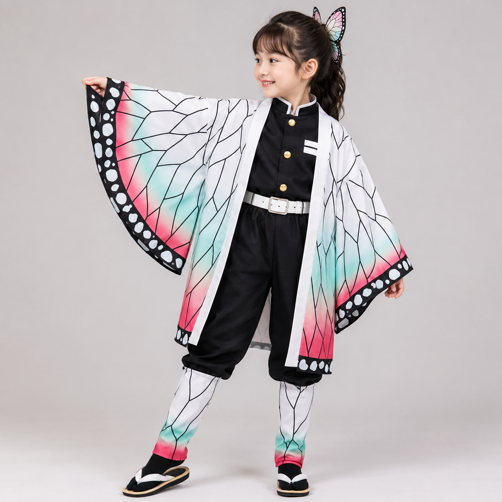 Costume di Halloween kimono anime con spada per cosplay