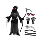 Costume di Halloween per bambini Spettro Incappucciato con Mantello e Occhi Luminosi