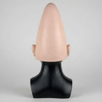 Maschera per costume di Halloween Testa di cono aliena con fronte modellata e orecchie integrate Giorno dei morti