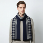 Sciarpa lunga unisex in pregiato cashmere