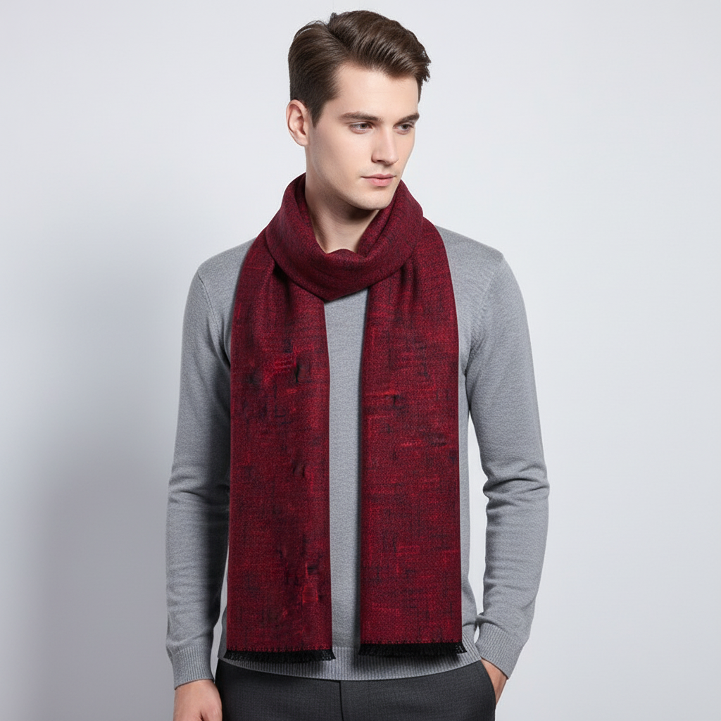 Sciarpa lunga unisex in pregiato cashmere