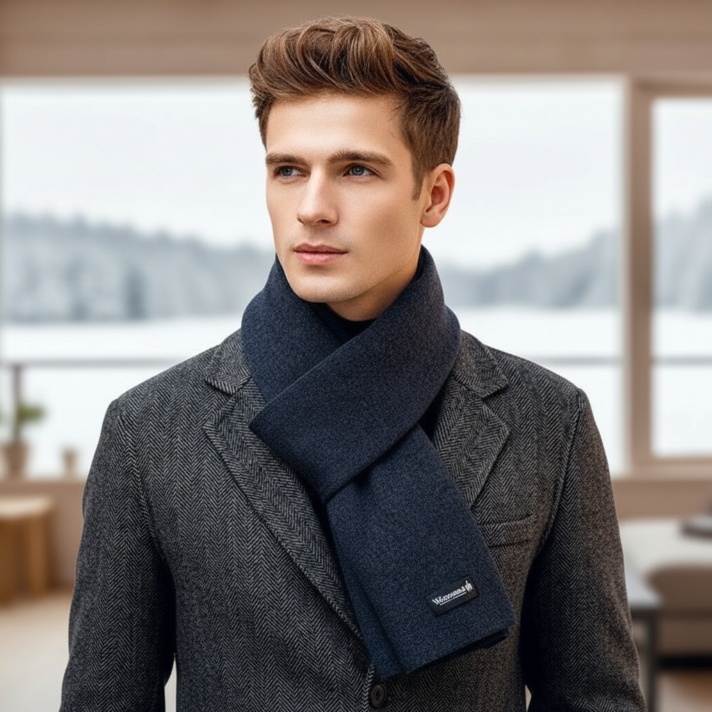 Sciarpa invernale unisex in misto cashmere premium