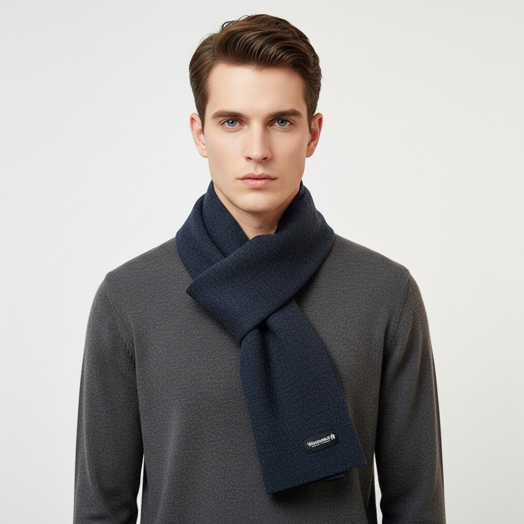 Sciarpa invernale unisex in misto cashmere premium