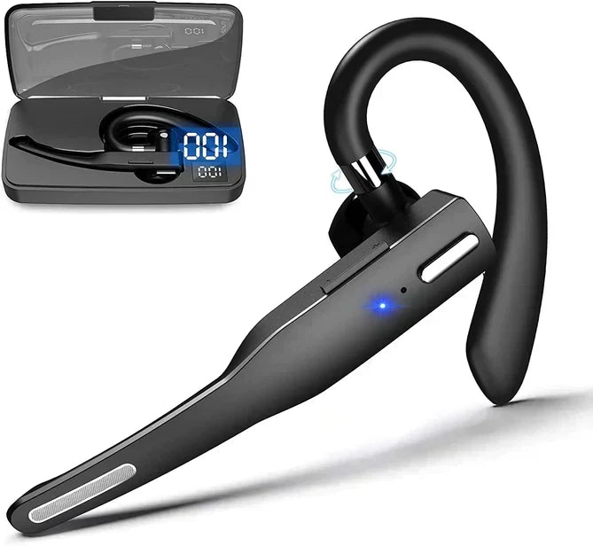 Cuffia/auricolare Bluetooth 5.1 wireless con doppio microfono per camionisti, con cancellazione del rumore