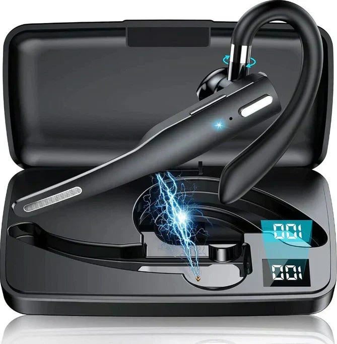 Cuffia/auricolare Bluetooth 5.1 wireless con doppio microfono per camionisti, con cancellazione del rumore