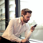 Cuffia/auricolare Bluetooth 5.1 wireless con doppio microfono per camionisti, con cancellazione del rumore