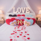 Cuscino da divano decorativo a forma di cuore in peluche