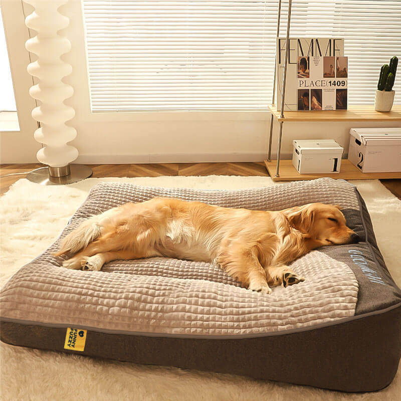 Cuscino Ortopedico per Cani Large – Lussuosa Cuccia in Memory Foam con Poggiatesta