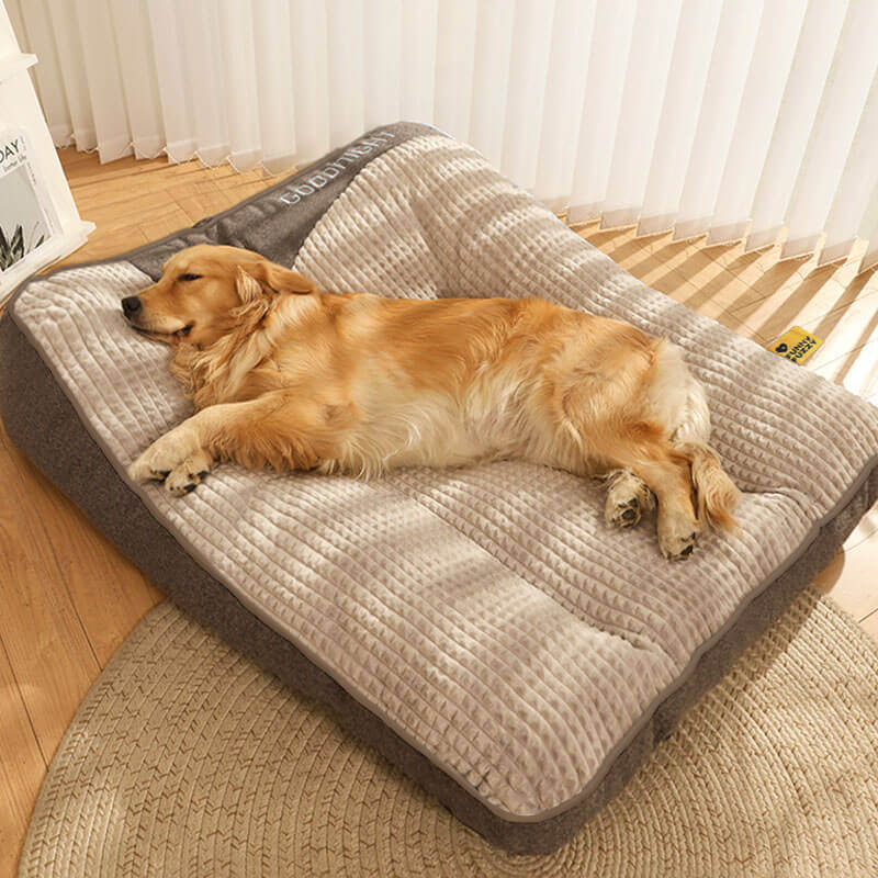 Cuscino Ortopedico per Cani Large – Lussuosa Cuccia in Memory Foam con Poggiatesta