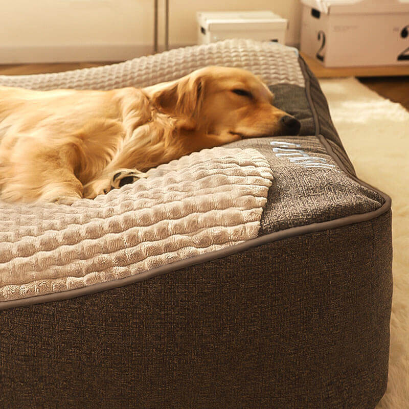Cuscino Ortopedico per Cani Large – Lussuosa Cuccia in Memory Foam con Poggiatesta