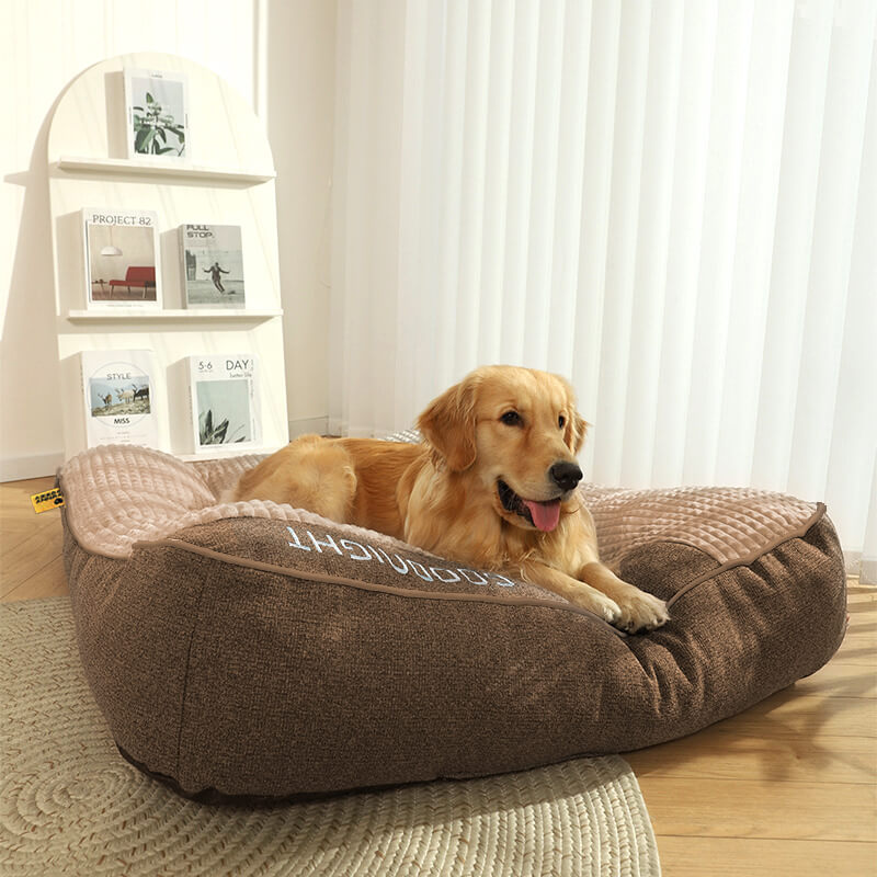 Cuscino Ortopedico per Cani Large – Lussuosa Cuccia in Memory Foam con Poggiatesta