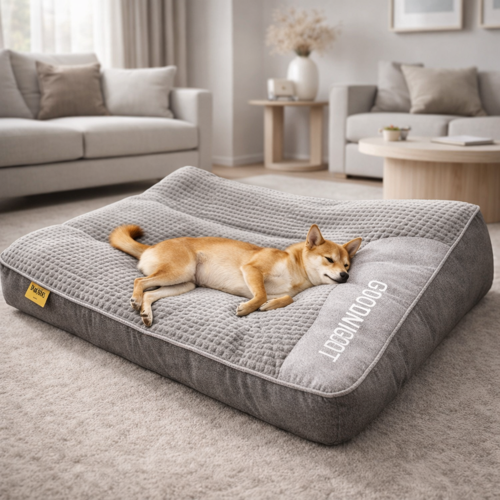 Cuscino Ortopedico per Cani Large – Lussuosa Cuccia in Memory Foam con Poggiatesta