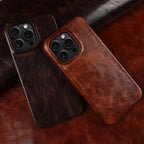 Custodia iPhone in pelle bovina fatta a mano