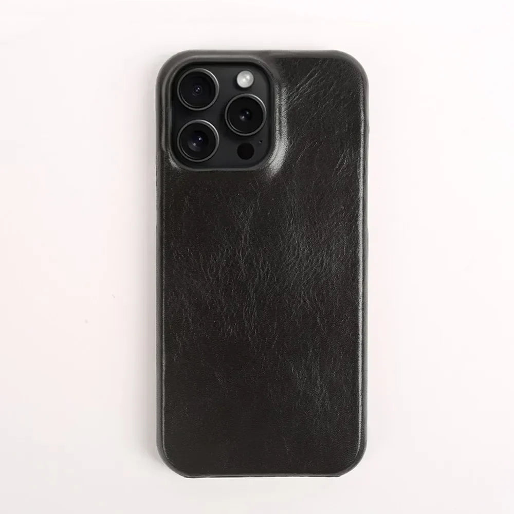 Custodia iPhone in pelle bovina fatta a mano