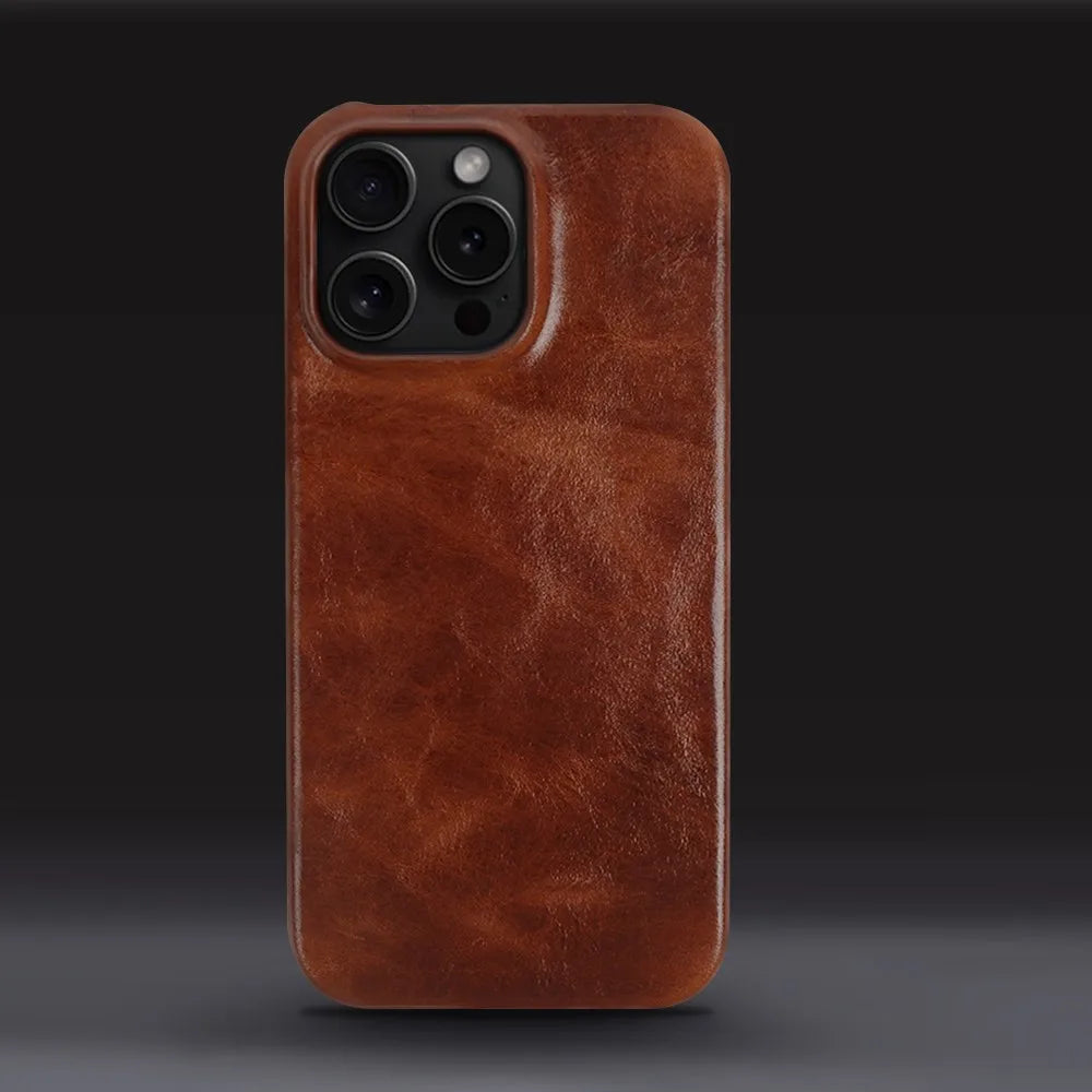 Custodia iPhone in pelle bovina fatta a mano