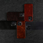 Custodia iPhone in pelle bovina fatta a mano