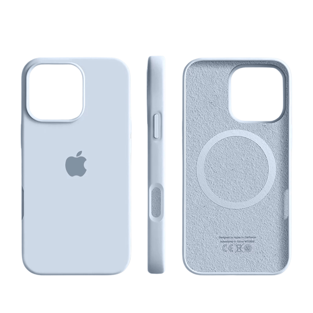 Custodia magnetica in silicone con finitura soft-touch per iPhone